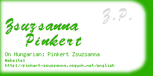 zsuzsanna pinkert business card